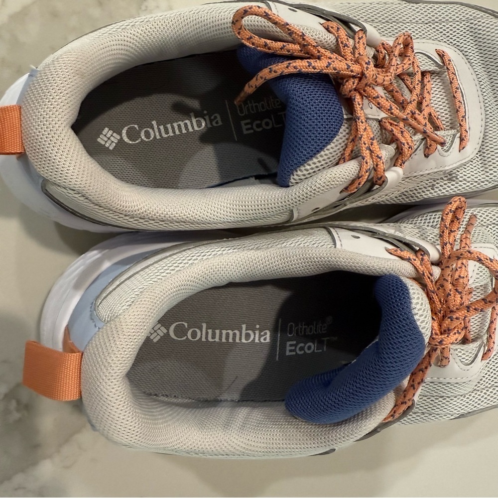 Columbia Vertisol Trail Hiking Shoes Womens 11 Silver Grey Apricot Fizz Gorpcore - Picture 8 of 8